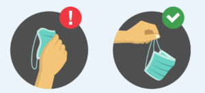 como manipular mascarilla