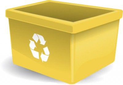 reciclar bolígrafos en contenedor amarillo