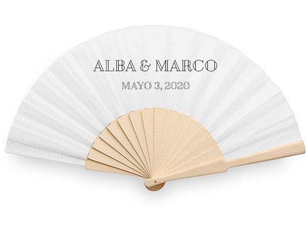 Abanicos personalizados boda