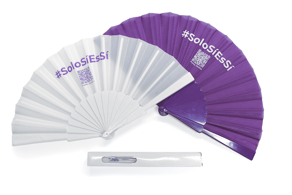 Abanico personalizado para el Ministerio de Igualdad