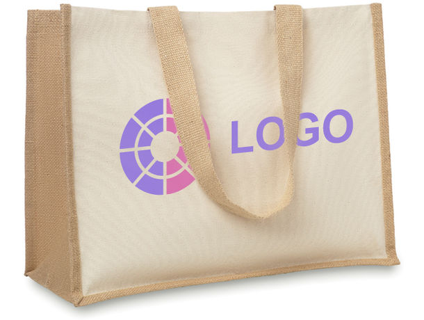 Bolsa de canvas y yute personalizada