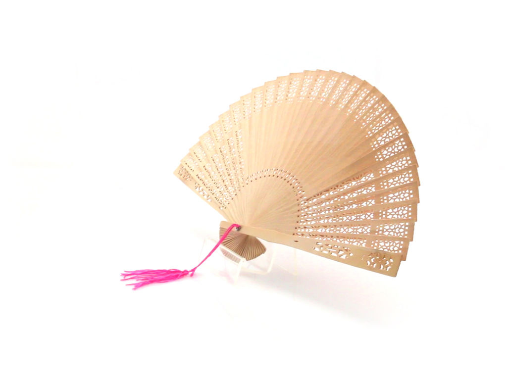 Grabado láser para abanicos