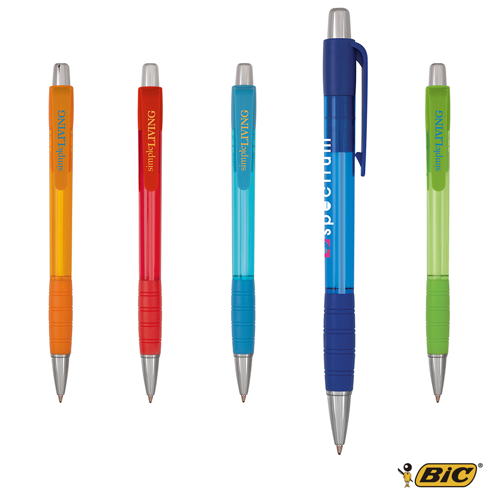 Bolígrafo striped Grip personalizado BIC