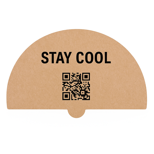 Ejemplo de abanico de cartón personalizado