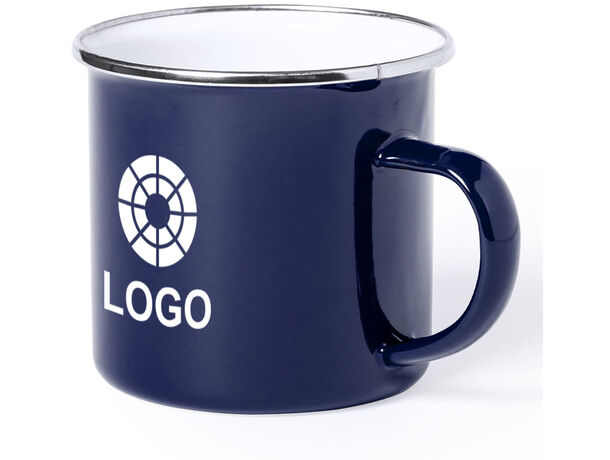 Taza de acero inox. vintage personalizada por 1 cara