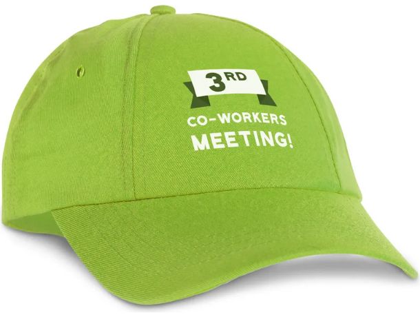 Gorra de algodón y poliéster