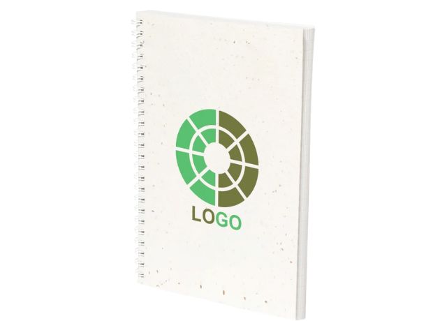 Libreta ecológica personalizada de papel con semillas