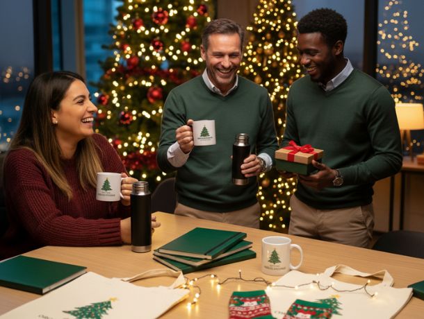 Ideas de merchandising para felicitar la Navidad