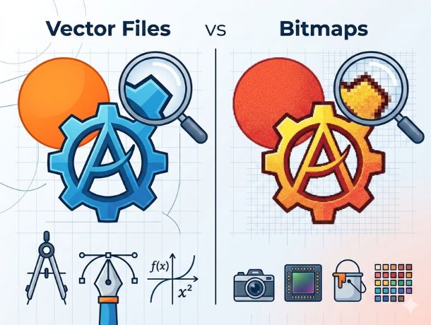 Diferencias entre archivos vectoriales y mapas de bits