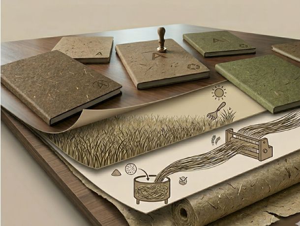 cómo se obtiene el papel de hierba