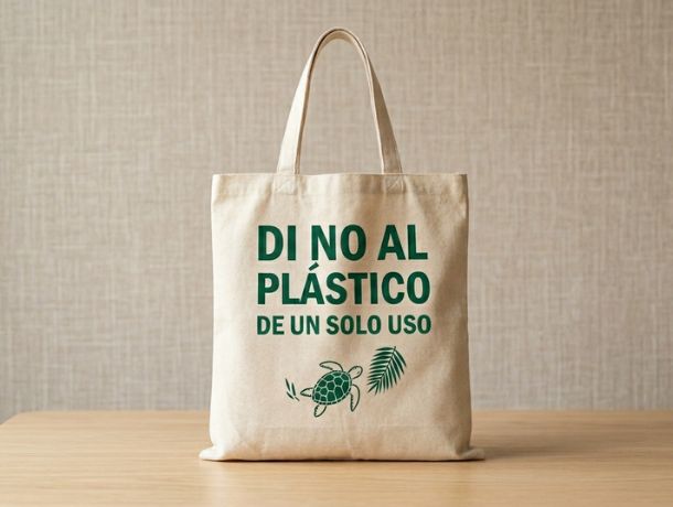 Tote bags publicitarias con mensajes sostenibles