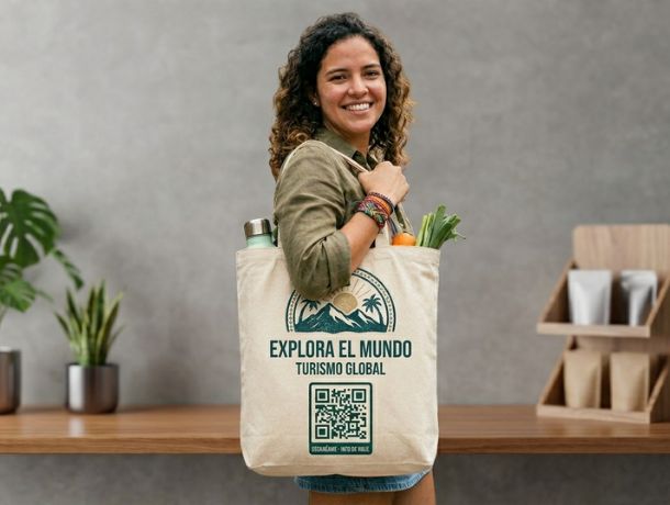 Tote bags para personalizar con códigos QR