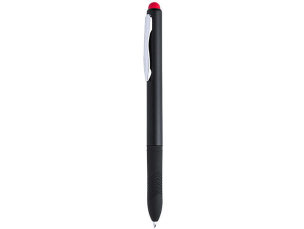Boligrafo negro con puntero de color personalizado Boligrafo negro con puntero de color personalizado