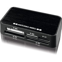 Lector 6 tarjetas antonio miro personalizado negro Lector 6 tarjetas antonio miro personalizado negro