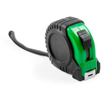 Metro en goma forma rueda de 3m con clip barato verde Metro en goma forma rueda de 3m con clip barato verde