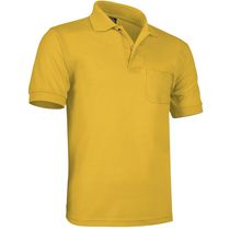 Polo pique con bolsillo 100 algodon hawk 220 personalizado amarillo girasol Polo pique con bolsillo 100 algodon hawk 220 personalizado amarillo girasol