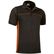 Polo pique bicolor thunder 210 original negro naranja
