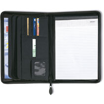 Carpeta de documentos con cremallera y bloc personalizada Carpeta de documentos con cremallera y bloc personalizada