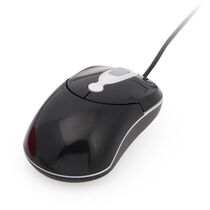 Raton optico ergonomico personalizado negro Raton optico ergonomico personalizado negro