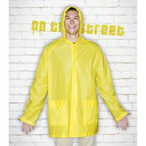 Chubasquero de pvc impermeable personalizado amarillo