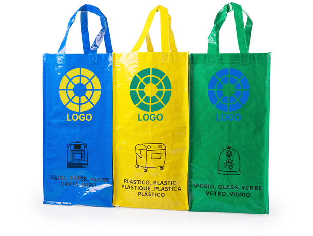 Bolsas para reciclaje, pack 3 unidades. Recicla para un mundo más  sostenible.