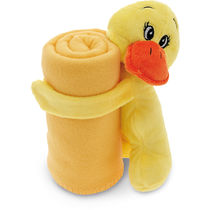 Manta infantil polar con patito personalizada Manta infantil polar con patito personalizada