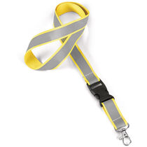 Lanyard con clic y banda reflectante personalizado Lanyard con clic y banda reflectante personalizado