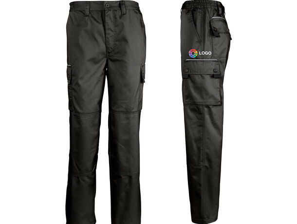 Pantalón de trabajo profesional con rodilleras Active Pro Sols