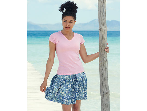 Camiseta de mujer valueweight v fruit of the loom 165 personalizada Camiseta de mujer valueweight v fruit of the loom 165 personalizada