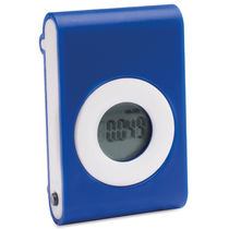 Podometro cuenta pasos distancia y cal personalizado blanco azul Podometro cuenta pasos distancia y cal personalizado blanco azul