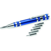 Multiherramienta de aluminio 6 accesorios personalizada azul Multiherramienta de aluminio 6 accesorios personalizada azul