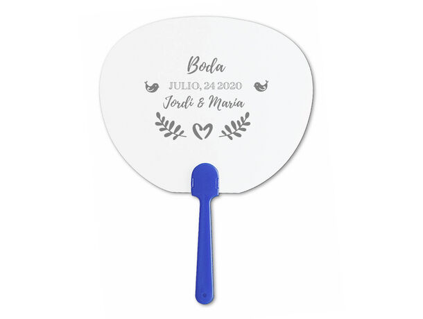 Pai pai abanico personalizado para boda