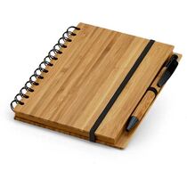 Bloc de notas eco bambu con boli personalizado natural Bloc de notas eco bambu con boli personalizado natural