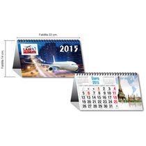 Calendario de mesa con espiral 22 x 9 5 cm personalizado Calendario de mesa con espiral 22 x 9 5 cm personalizado