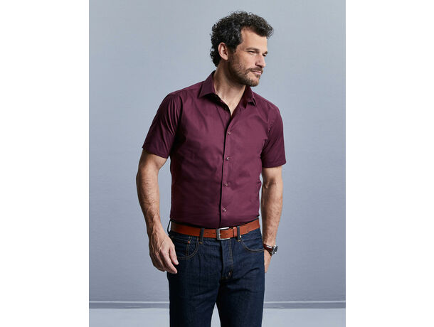 Camisa entallada manga corta hombre Russell 140