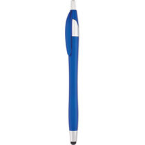 Boligrafo pulsador y puntero personalizado azul Boligrafo pulsador y puntero personalizado azul