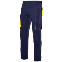 Pantalon stretch bicolor multibolsillos velilla personalizado Pantalon stretch bicolor multibolsillos velilla personalizado