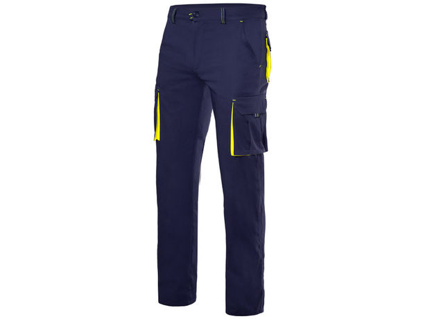 Pantalon stretch bicolor multibolsillos velilla personalizado Pantalon stretch bicolor multibolsillos velilla personalizado