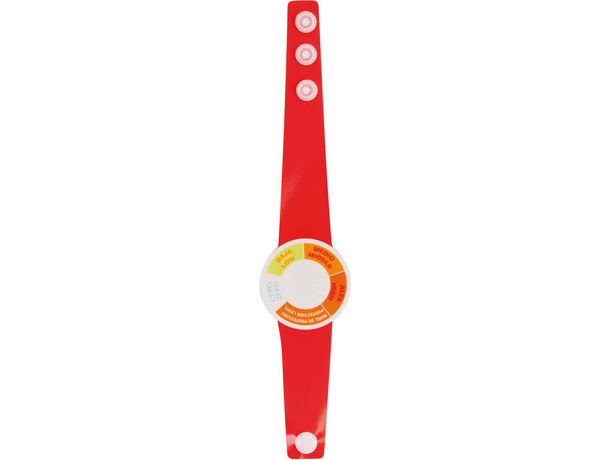 Medidor de rayos uv de pulsera barato rojo Medidor de rayos uv de pulsera barato rojo