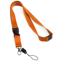 Lanyard con cierre de seguridad superior barato naranja Lanyard con cierre de seguridad superior barato naranja