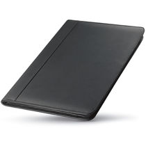 Portadocumentos con cremallera en piel personalizado negro Portadocumentos con cremallera en piel personalizado negro