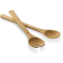 2 tenedores para ensalada en bambu personalizado 2 tenedores para ensalada en bambu personalizado