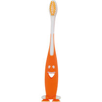 Cepillo de dientes divertido 2 ventosas personalizado naranja