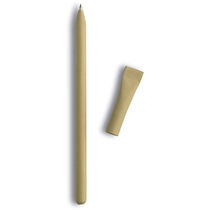 Boligrafo de carton reciclado personalizado beige Boligrafo de carton reciclado personalizado beige