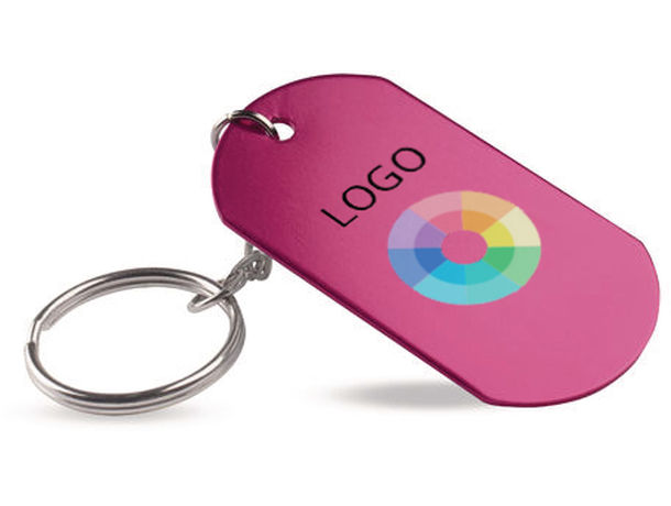 Llavero en placa hecho de metal personalizado Llavero en placa hecho de metal personalizado