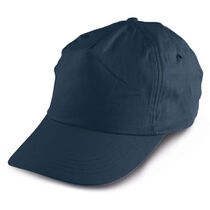 Gorra 5 paneles color algodon poliester barata azul Gorra 5 paneles color algodon poliester barata azul