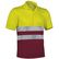 Polo reflectante transpirable build 170 personalizado amarillo fluor granate