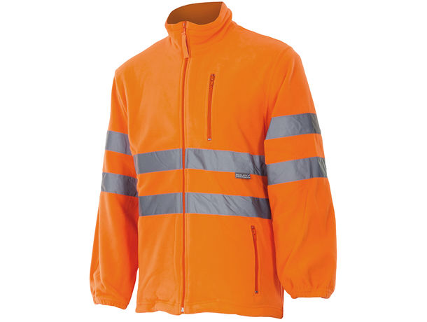 Chaqueta polar alta visibilidad velilla personalizada Chaqueta polar alta visibilidad velilla personalizada