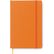 Libreta de notas grande con banda elastica merchandising naranja