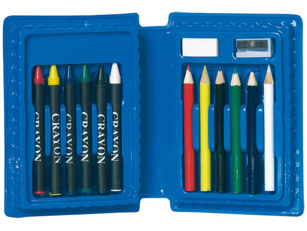 Estuche lapices ceras maquineta goma personalizado Estuche lapices ceras maquineta goma personalizado